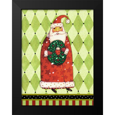 Harlequin Christmas II Black Modern Wood Framed Art Print by Eisner, Viv