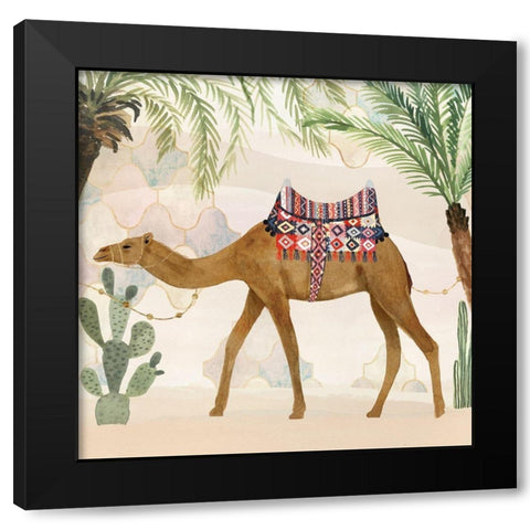 Meet me in Marrakech II Black Modern Wood Framed Art Print by Borges, Victoria