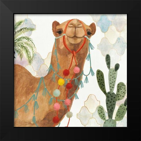 Meet me in Marrakech III Black Modern Wood Framed Art Print by Borges, Victoria