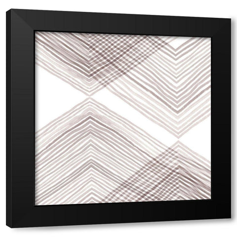 Apogee Fade II Black Modern Wood Framed Art Print with Double Matting by Scarvey, Emma