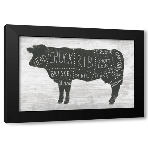 Farmhouse Butcher II Black Modern Wood Framed Art Print by Vess, June Erica