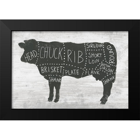 Farmhouse Butcher II Black Modern Wood Framed Art Print by Vess, June Erica