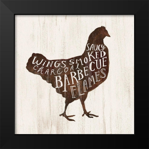 Farmhouse BBQ III Black Modern Wood Framed Art Print by Borges, Victoria