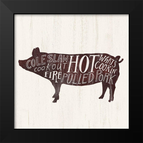 Farmhouse BBQ IV Black Modern Wood Framed Art Print by Borges, Victoria