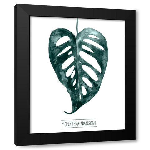 Gemstone Tropicale III Black Modern Wood Framed Art Print with Double Matting by Popp, Grace