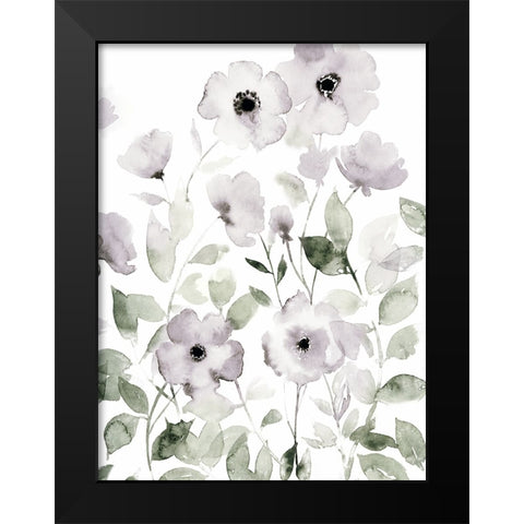 Wild Roses II Black Modern Wood Framed Art Print by Popp, Grace