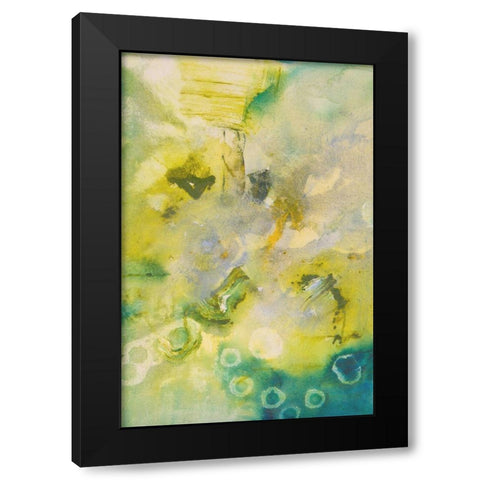 Turquoise Flow II Black Modern Wood Framed Art Print by Gardner, Jennifer