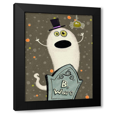 Happy Haunting II Black Modern Wood Framed Art Print with Double Matting by Eisner, Viv
