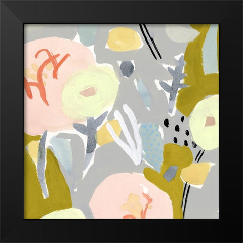 Honeydew Twist IV Black Modern Wood Framed Art Print by Borges, Victoria