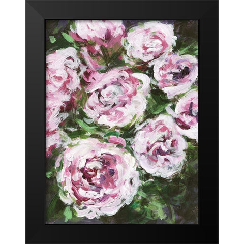 Rose Rhapsody I Black Modern Wood Framed Art Print by Wang, Melissa