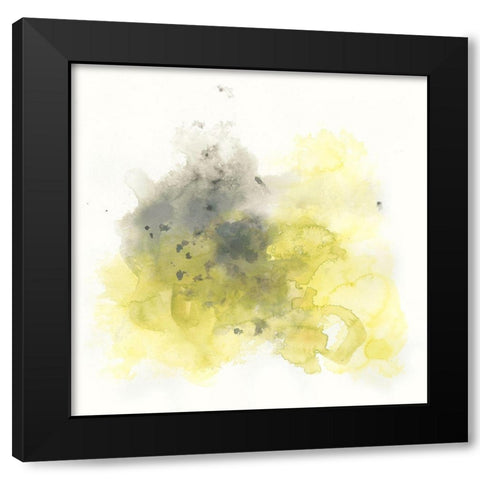 Citron Cloud I Black Modern Wood Framed Art Print by Vess, June Erica