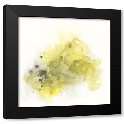 Citron Cloud III Black Modern Wood Framed Art Print with Double Matting by Vess, June Erica