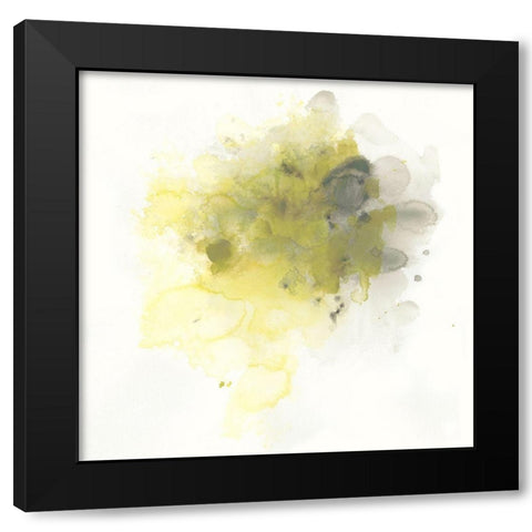Citron Cloud IV Black Modern Wood Framed Art Print with Double Matting by Vess, June Erica