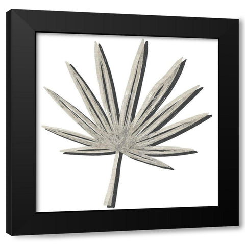 Cut Paper Palms IV Black Modern Wood Framed Art Print with Double Matting by Vess, June Erica