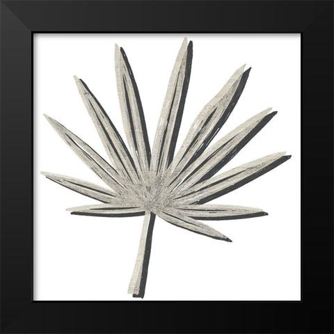 Cut Paper Palms IV Black Modern Wood Framed Art Print by Vess, June Erica