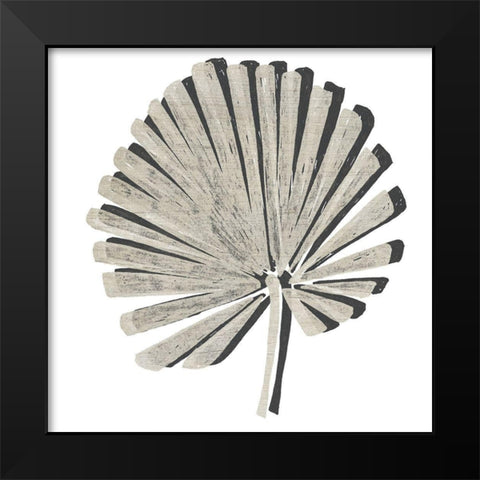 Cut Paper Palms VI Black Modern Wood Framed Art Print by Vess, June Erica