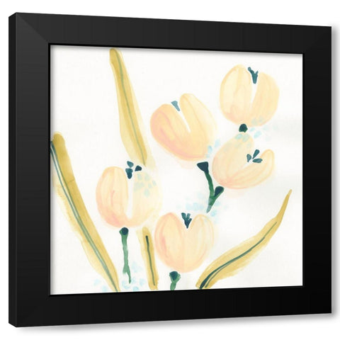 Garden Essence V Black Modern Wood Framed Art Print with Double Matting by Vess, June Erica