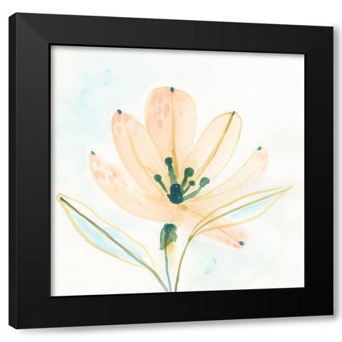 Garden Essence VI Black Modern Wood Framed Art Print by Vess, June Erica