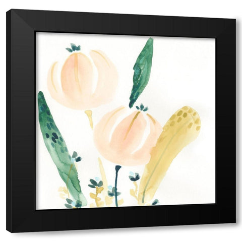 Garden Essence VIII Black Modern Wood Framed Art Print by Vess, June Erica