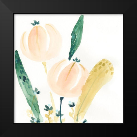 Garden Essence VIII Black Modern Wood Framed Art Print by Vess, June Erica