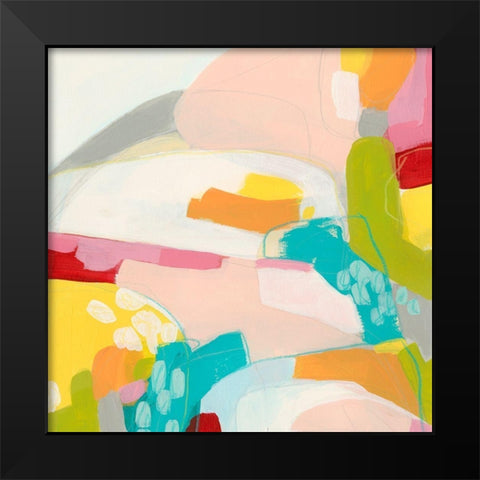 Chroma I Black Modern Wood Framed Art Print by Vess, June Erica