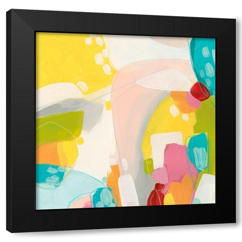 Chroma II Black Modern Wood Framed Art Print with Double Matting by Vess, June Erica