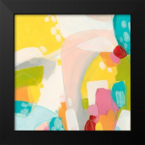 Chroma II Black Modern Wood Framed Art Print by Vess, June Erica