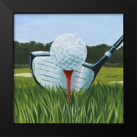 Tee Off I Black Modern Wood Framed Art Print by Popp, Grace