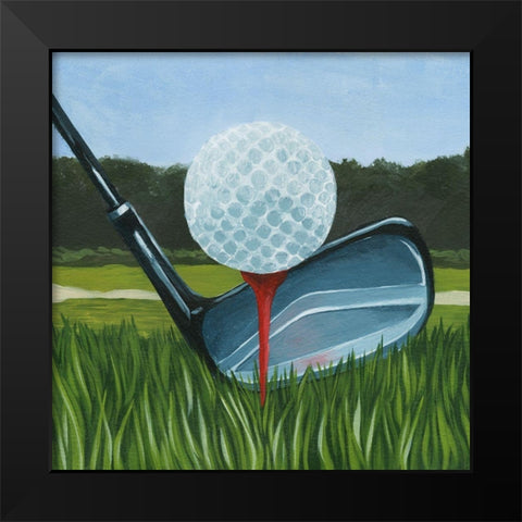 Tee Off II Black Modern Wood Framed Art Print by Popp, Grace