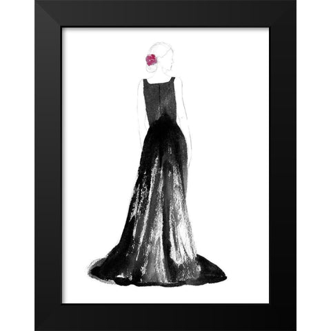 Black Dress I Black Modern Wood Framed Art Print by Ludwig, Alicia