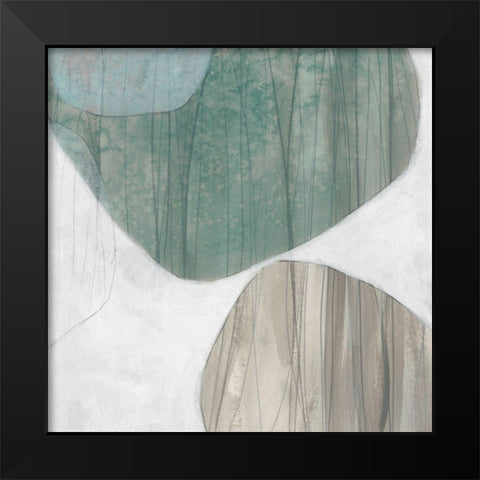 Waterstone I Black Modern Wood Framed Art Print by Vess, June Erica