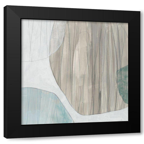 Waterstone II Black Modern Wood Framed Art Print with Double Matting by Vess, June Erica