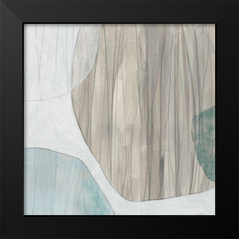Waterstone II Black Modern Wood Framed Art Print by Vess, June Erica