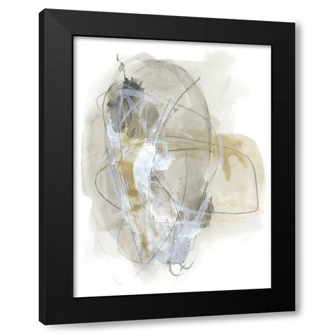 Turbulent I Black Modern Wood Framed Art Print by Vess, June Erica