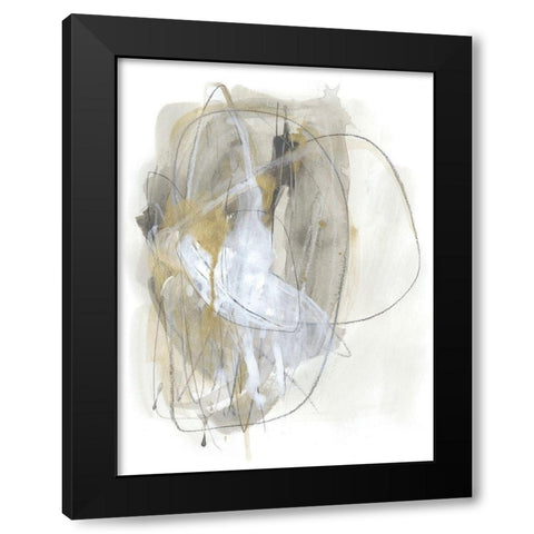 Turbulent III Black Modern Wood Framed Art Print by Vess, June Erica