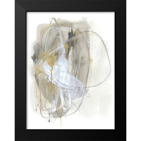 Turbulent III Black Modern Wood Framed Art Print by Vess, June Erica