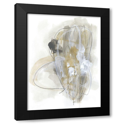 Turbulent IV Black Modern Wood Framed Art Print by Vess, June Erica
