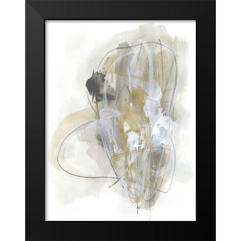 Turbulent IV Black Modern Wood Framed Art Print by Vess, June Erica
