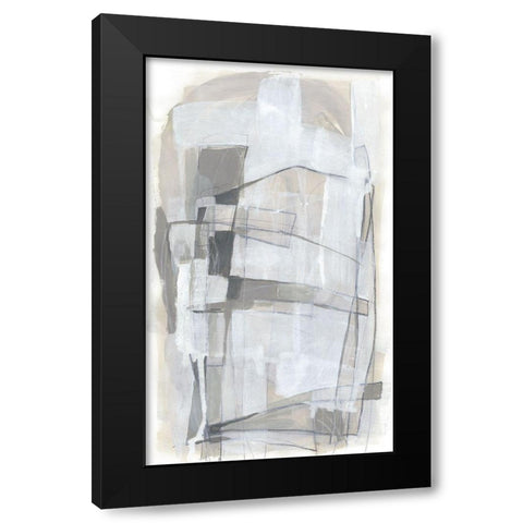 Verticality I Black Modern Wood Framed Art Print by Vess, June Erica