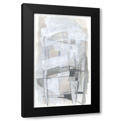 Verticality II Black Modern Wood Framed Art Print with Double Matting by Vess, June Erica