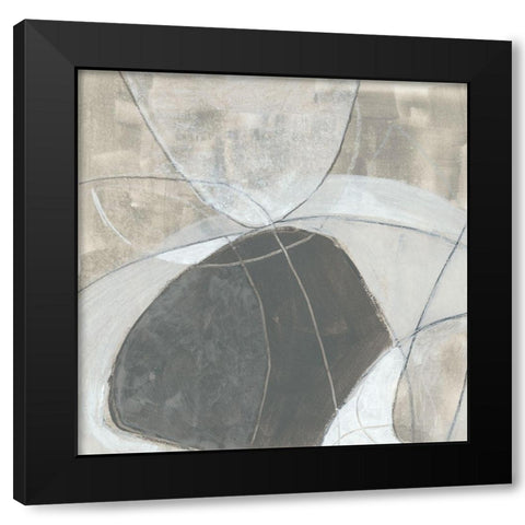 Rock Garden I Black Modern Wood Framed Art Print with Double Matting by Vess, June Erica