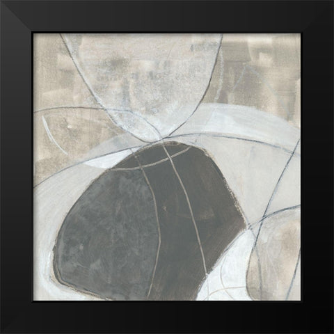 Rock Garden I Black Modern Wood Framed Art Print by Vess, June Erica