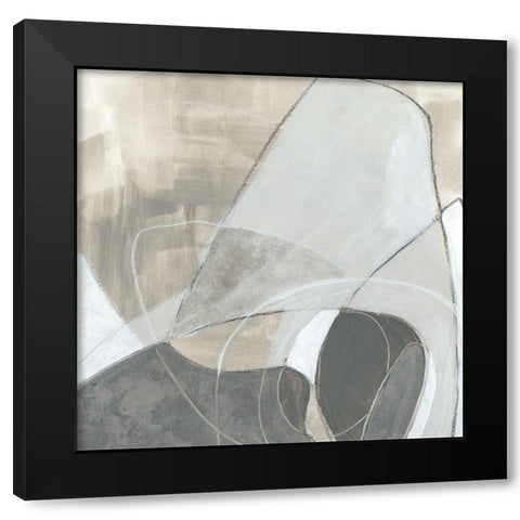 Rock Garden II Black Modern Wood Framed Art Print by Vess, June Erica
