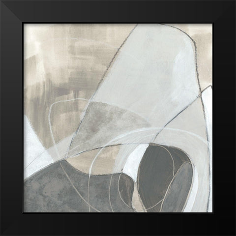 Rock Garden II Black Modern Wood Framed Art Print by Vess, June Erica