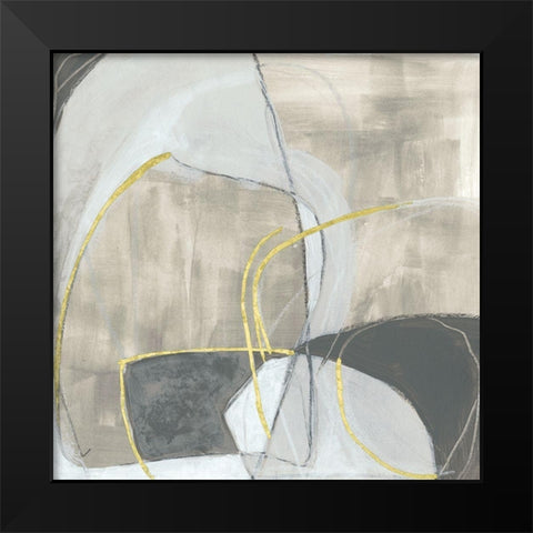 Embellished Rock Garden III Black Modern Wood Framed Art Print by Vess, June Erica