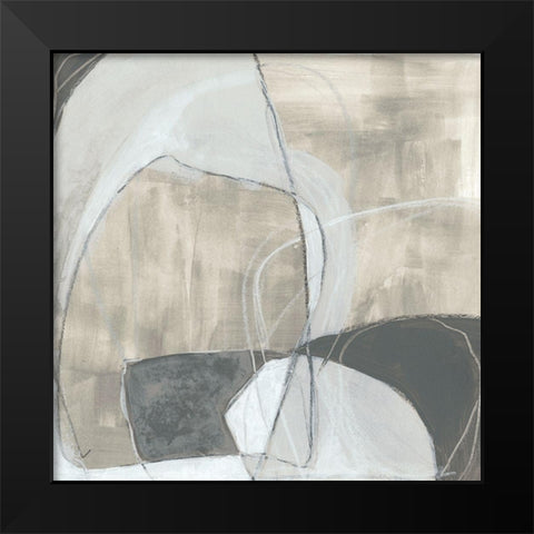 Rock Garden III Black Modern Wood Framed Art Print by Vess, June Erica