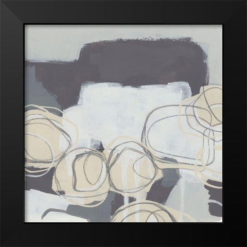 Granite Rose I Black Modern Wood Framed Art Print by Vess, June Erica