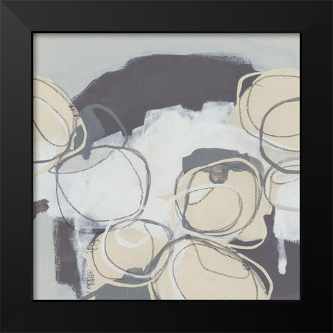 Granite Rose II Black Modern Wood Framed Art Print by Vess, June Erica
