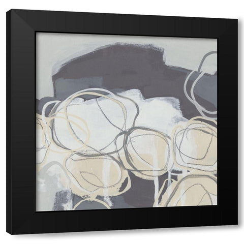 Granite Rose III Black Modern Wood Framed Art Print by Vess, June Erica