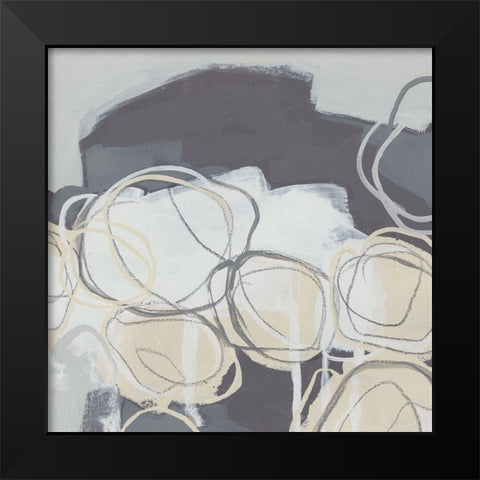 Granite Rose III Black Modern Wood Framed Art Print by Vess, June Erica
